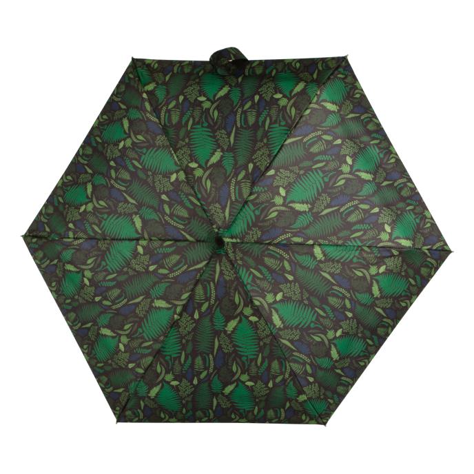 totes® Compact Flat Fern Print Umbrella (5 Section) Extra Image 2